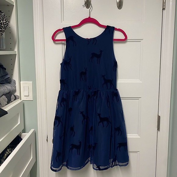 Cat & Jack Other - Cat&Jack Navy Deer Dress
